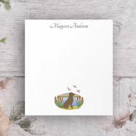 Schokolade Labrador Bird Dog Sunset Notizblock