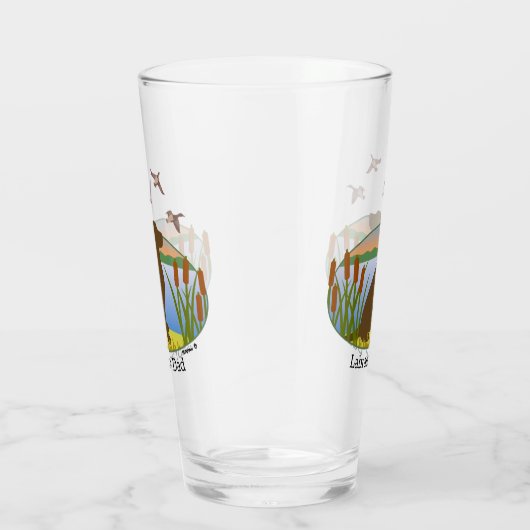 Schokolade Labrador Bird Hund Sunset Glas (Rechts)