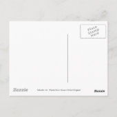 Schokolade Labrador Britisches Herz Postkarte (Rückseite)