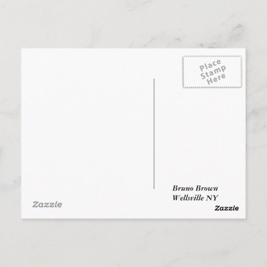 Schokolade Labrador Bruno Brown Postkarte (Rückseite)