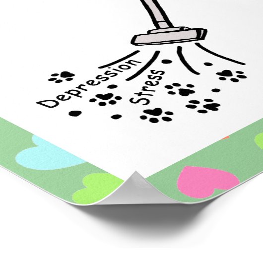 Schokolade Labrador Cartoon Poster (Ecke)