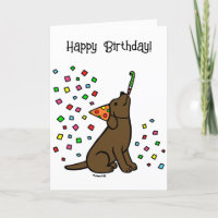 Schokolade Labrador Confetti Geburtstagspartei