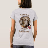 Schokolade Labrador Custom Foto Coffee Cup T-Shirt (Rückseite)