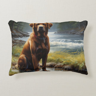 Schokolade Labrador Dekokissen