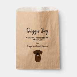 Schokolade Labrador Doggie Tasche für Hochzeit, Ge Geschenktütchen