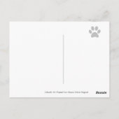 Schokolade Labrador Friendly Postcard Postkarte (Rückseite)