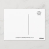 Schokolade Labrador Friendly Postkarte (Rückseite)