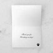 Schokolade Labrador Gemälde Vielen Dank Dankeskarte (Innenseite)