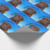 Schokolade Labrador Geschenkpapier (Ecke)