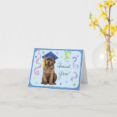 Schokolade Labrador Graduate Karte (Gelbe Blume)