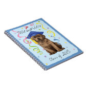 Schokolade Labrador Graduate Notizblock (Rechte Seite)