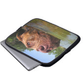 Schokolade Labrador Grubenschwanz 9 Laptopschutzhülle (Vorne Knopf)