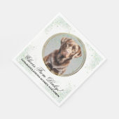 Schokolade Labrador Hochzeit Napkins mit Hunden Fo Serviette (Ecke)
