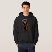 Schokolade Labrador Hoodie (Vorne ganz)