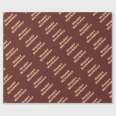 Schokolade Labrador Hund Fur Braune Farbe Geschenkpapier (Flach)