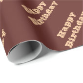 Schokolade Labrador Hund Fur Braune Farbe Geschenkpapier (Rolleneckpunkt)