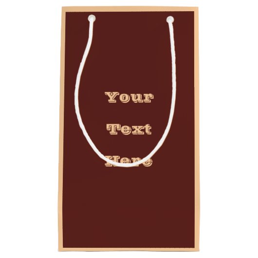 Schokolade Labrador Hund Fur Braune Farbe Kleine Geschenktüte (Vorderseite)