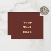 Schokolade Labrador Hund Fur Braune Farbe Mitteilungskarte (Vorderseite/Rückseite Beispiel)