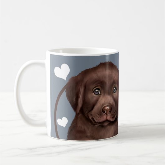Schokolade Labrador Hund jeden Snack, den Sie mach Kaffeetasse (Links)