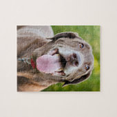 Schokolade Labrador Hund Puzzle (Horizontal)