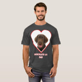 Schokolade Labrador Hund Vater T-Shirt (Vorne ganz)