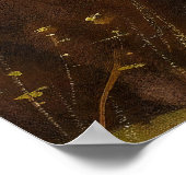 Schokolade Labrador Hund, Vintage Poster (Ecke)