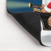 Schokolade Labrador Hund Weihnachtsmann Mousepad (Ecke)