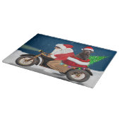 Schokolade Labrador Hund Weihnachtsmann Schneidebrett (Ecke)