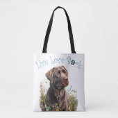Schokolade Labrador Hunde Mama Tasche (Vorderseite)