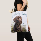 Schokolade Labrador Hunde Mama Tasche (Von Nahem)