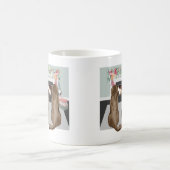Schokolade Labrador Hunde Weihnachts Feuerplatz Sz Kaffeetasse (Mittel)