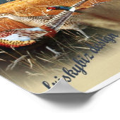 Schokolade Labrador Hunts Poster (Ecke)