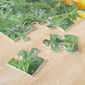 Schokolade Labrador in California Poppy Patch Puzzle (Seite)