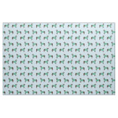 Schokolade Labrador in Scrubs hellblau Stoff (Fat Quarter (45,7 x 55,9 cm))