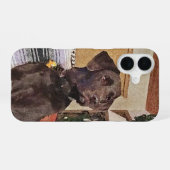 Schokolade Labrador iPhone 16 Hülle (Rückseite (Horizontal))