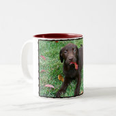 Schokolade Labrador Kaffee Tasse (Vorderseite Links)