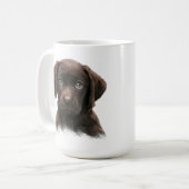 Schokolade Labrador Kaffeetasse (Vorderseite Links)