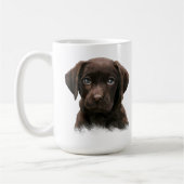 Schokolade Labrador Kaffeetasse (Links)