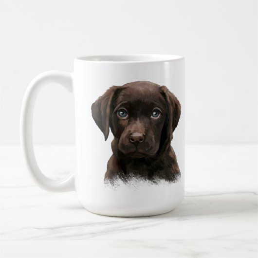 Schokolade Labrador Kaffeetasse (Links)