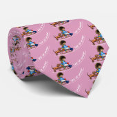 Schokolade Labrador Kleiner Helfer Winter Krawatte (Gerollt)