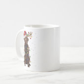 Schokolade Labrador Labrador Weihnachtsbaum Light Kaffeetasse (Vorderseite Links)