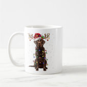 Schokolade Labrador Labrador Weihnachtsbaum Light Kaffeetasse (Links)