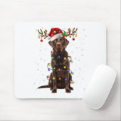 Schokolade Labrador Labrador Weihnachtsbaum Light Mousepad (Mit Mouse)