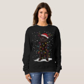 Schokolade Labrador Labrador Weihnachtsbaum Light Sweatshirt (Vorne ganz)