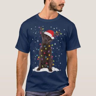 Schokolade Labrador Labrador Weihnachtsbaum Light  T-Shirt