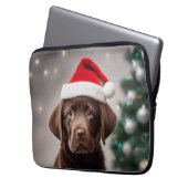 Schokolade Labrador Laptopschutzhülle (Vorderseite Links)