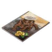 Schokolade Labrador Latte Notizblock (Linke Seite)