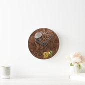 Schokolade Labrador Latte Runde Wanduhr (Zuhause)