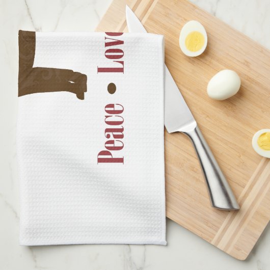 Schokolade Labrador Liebe Schokolade Geschirrtuch (Viertel Falte)