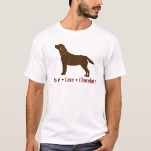 Schokolade Labrador Liebe Schokolade T-Shirt